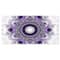 Designart - Purple Fractal Pattern with Circles - Oversized Abstract Canvas Art Print